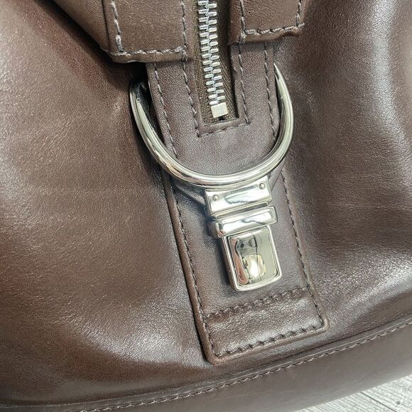 COACH Leather Cabin Weekender Duffle Bag Chocolate Brown No. L1S-5404 - Picture 14 of 16